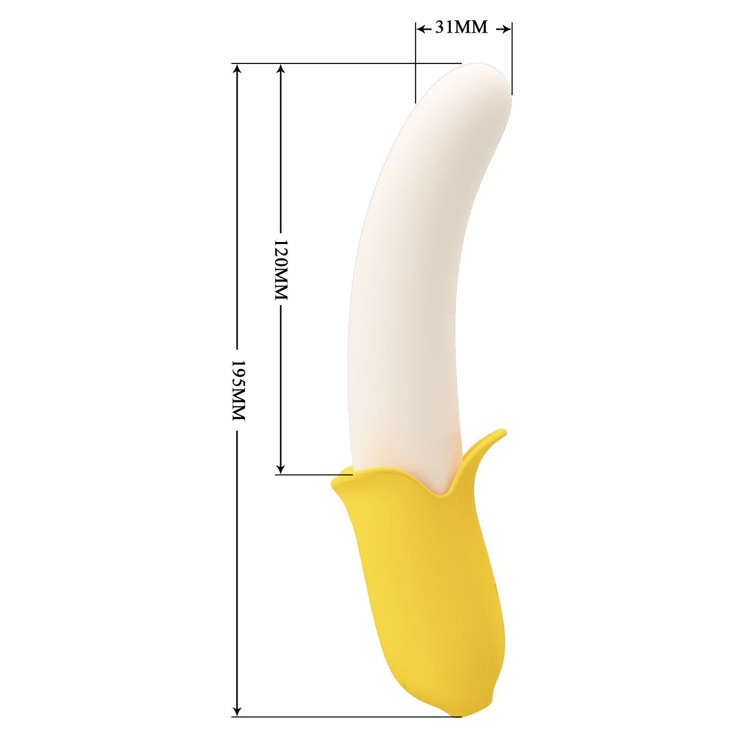 vibratore punto g banana geek giallo pretty love