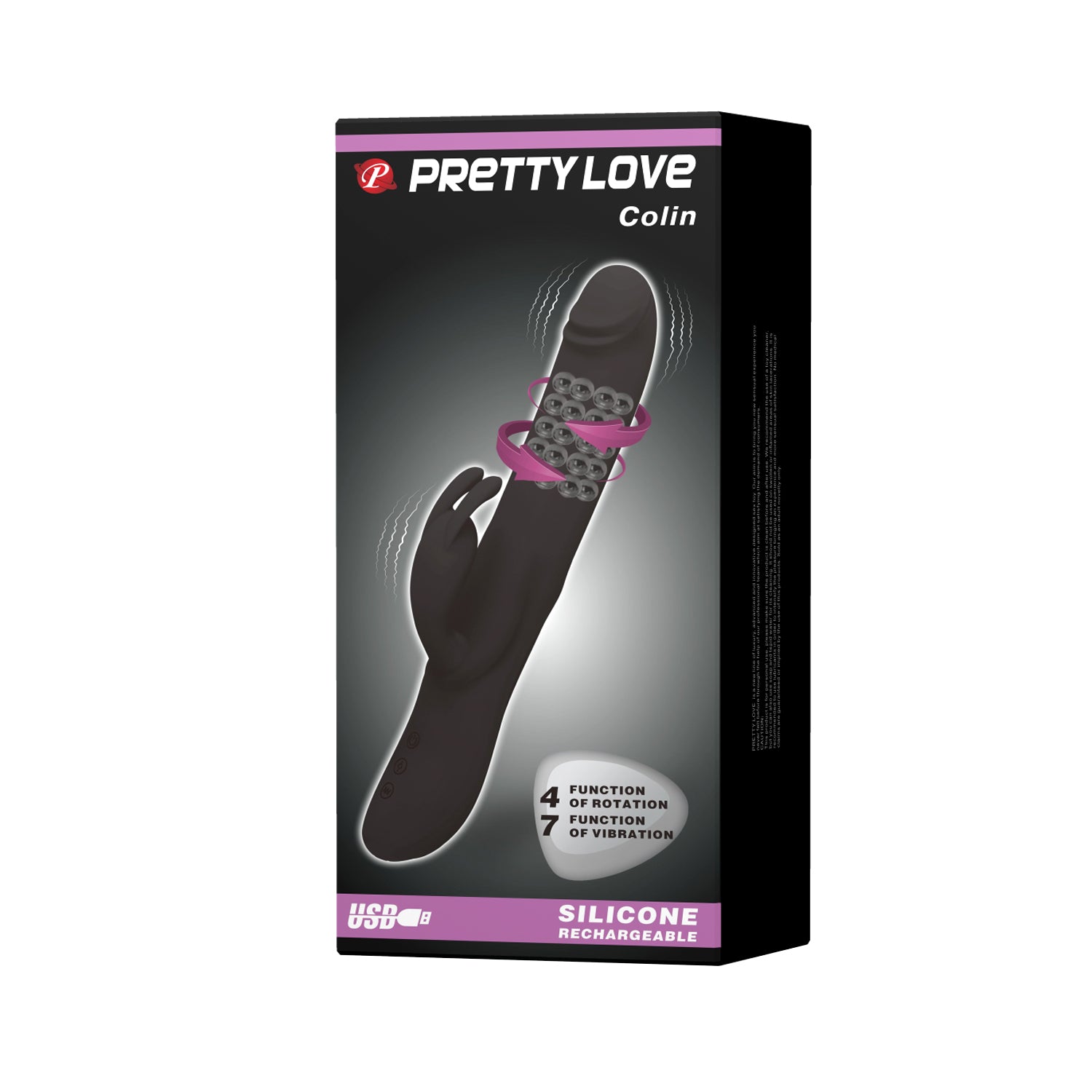 vibratore rabbit colin nero pretty love