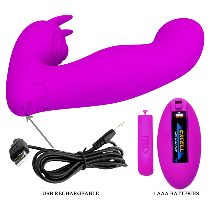 vibratore doppia stimolazione josephine fucsia pretty love