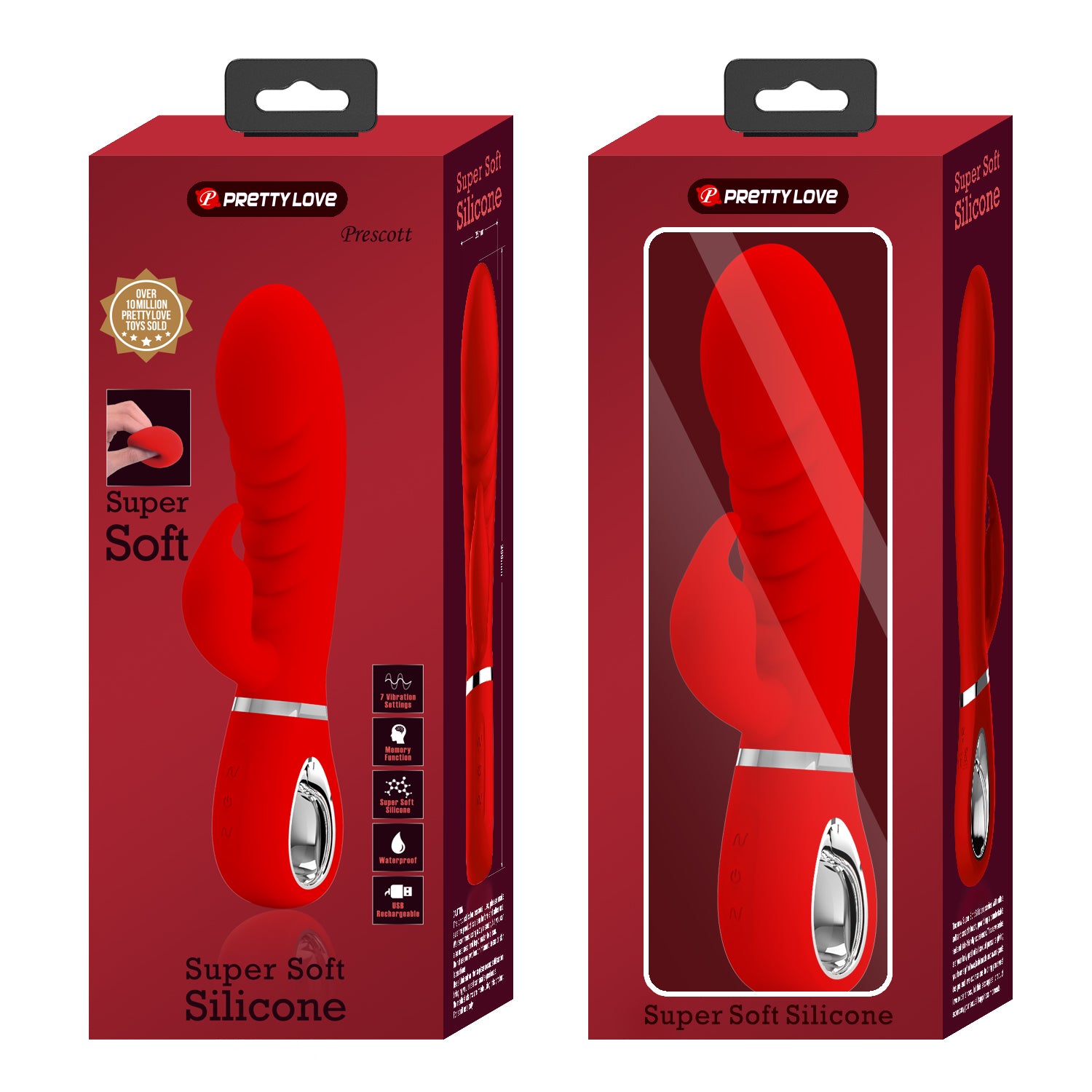vibratore rabbit prescott rosso pretty love