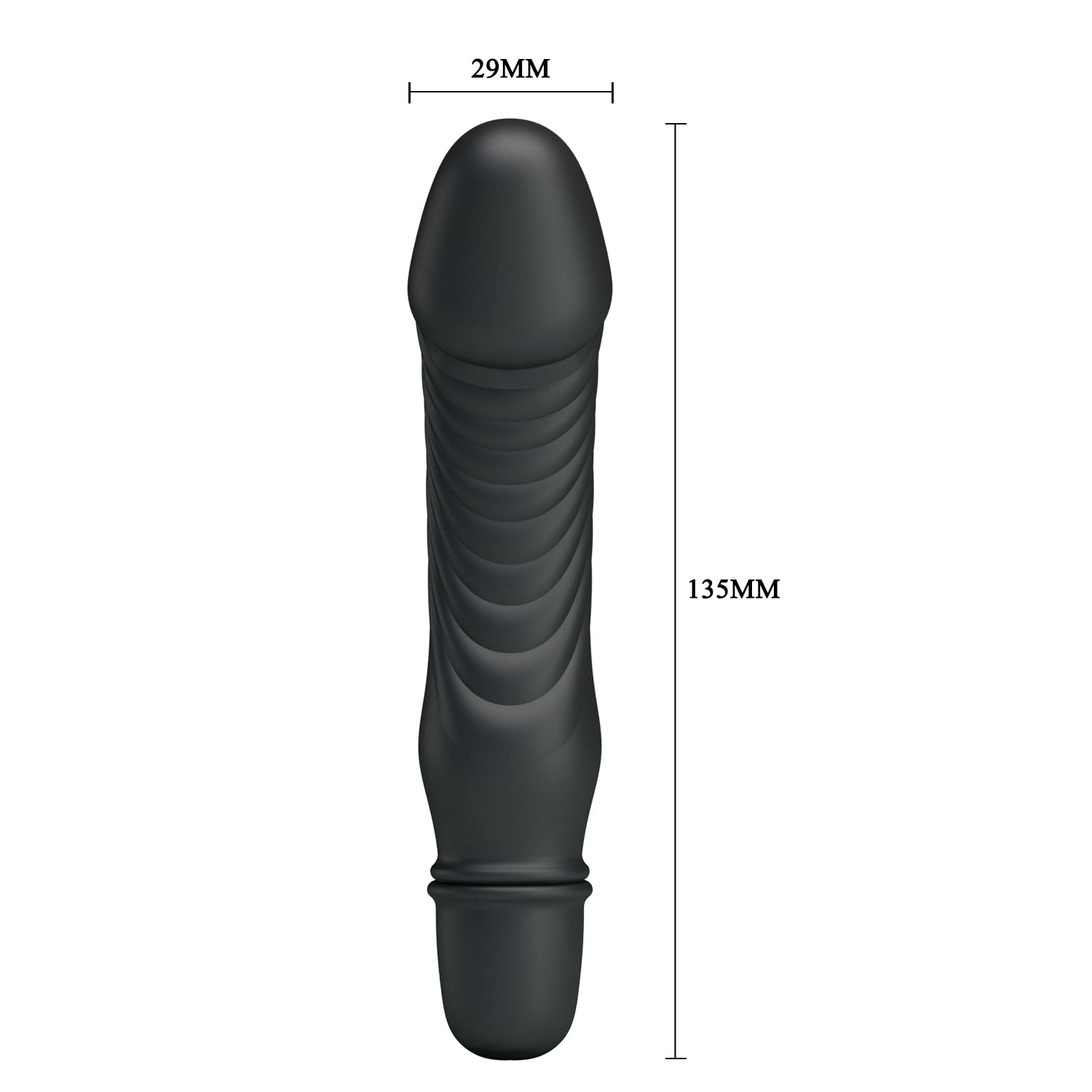 vibratore realistico steve nero pretty love