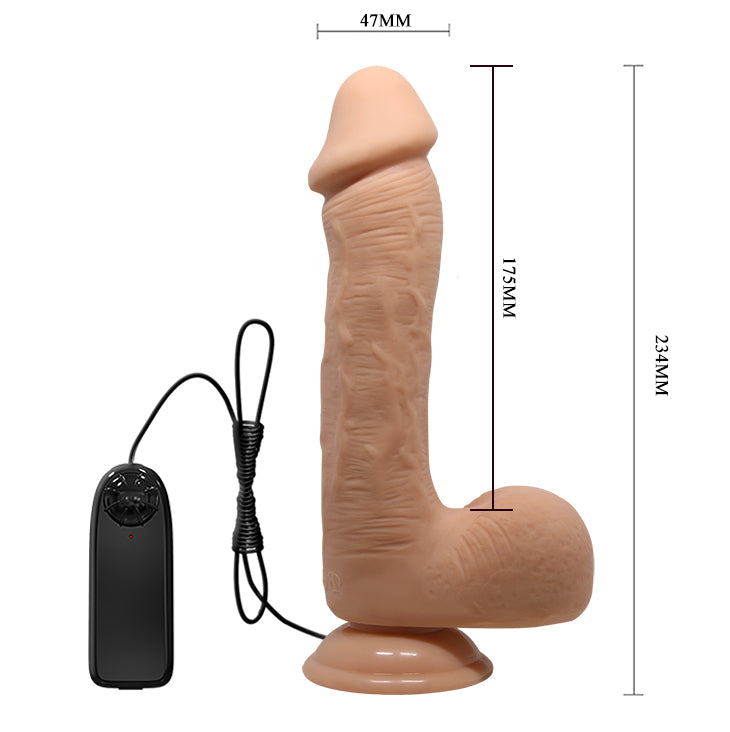 vibratore realistico beautiful super cock rosa flesh baile
