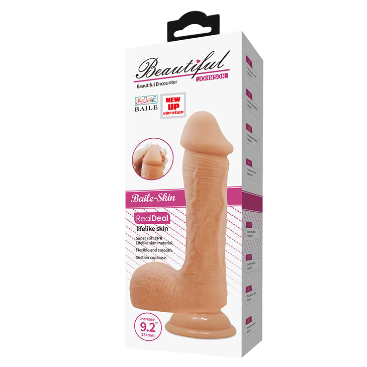 vibratore realistico beautiful super cock rosa flesh baile