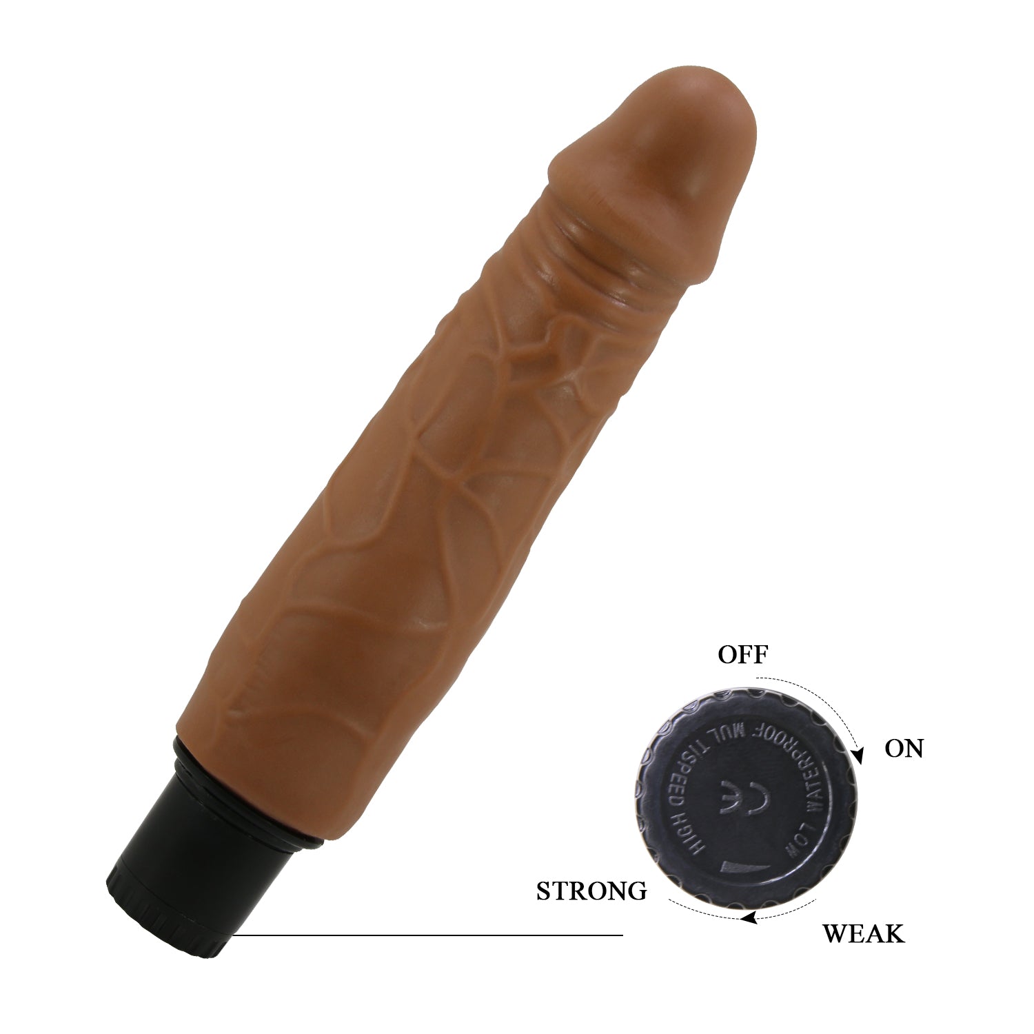 vibratore realistico waldorf marrone chiaro pretty love