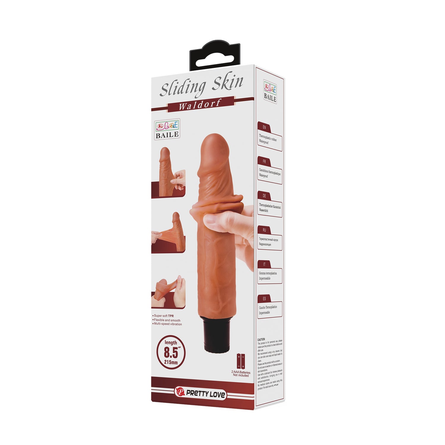vibratore realistico waldorf marrone chiaro pretty love
