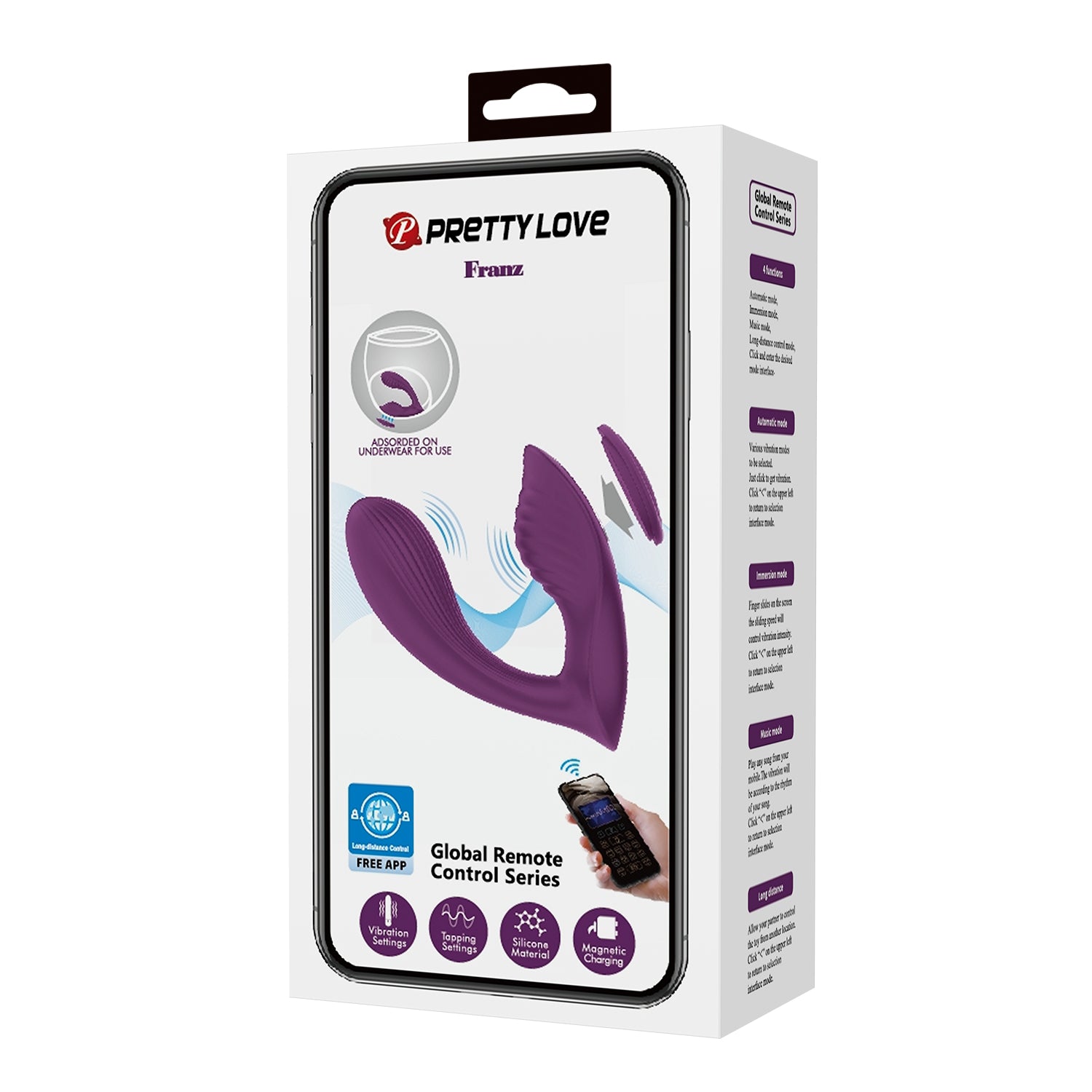 vibratore doppia stimolazione franz viola pretty love