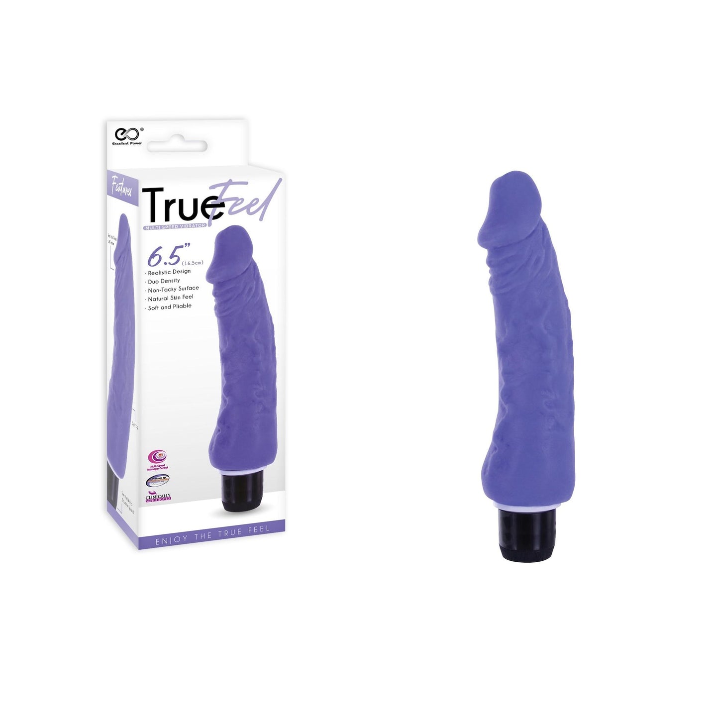 Realistic Vibrator True Feel Purple